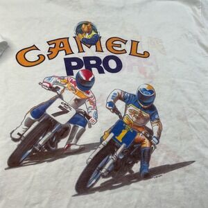 Vintage Camel Pro T-Shirt Men XL 90s Motorcross Peoria Single Stitched 50/50 USA